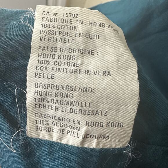 Timberland Weathergear Men's Vintage 1994 Green Canvas Leather Trim Jacket Sz L - Picture 16 of 16